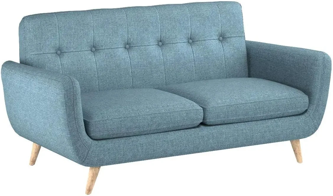 XMSJ Josephine Mid-Century Modern Petite Fabric Sofa