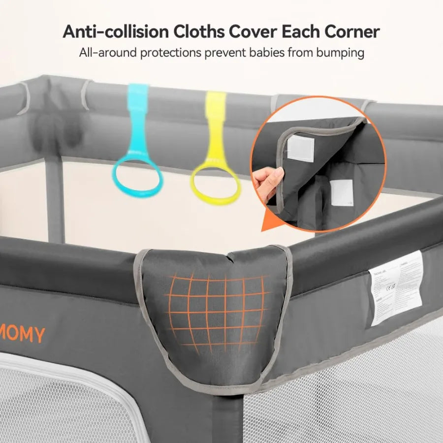 Baby Playpen With Full Mesh Design Safe Non Slip Fence