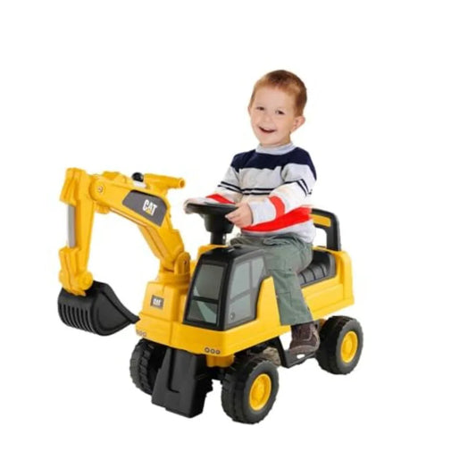 Licensed Caterpillar Ride On Excavator For Toddlers With Rotatable Bucket