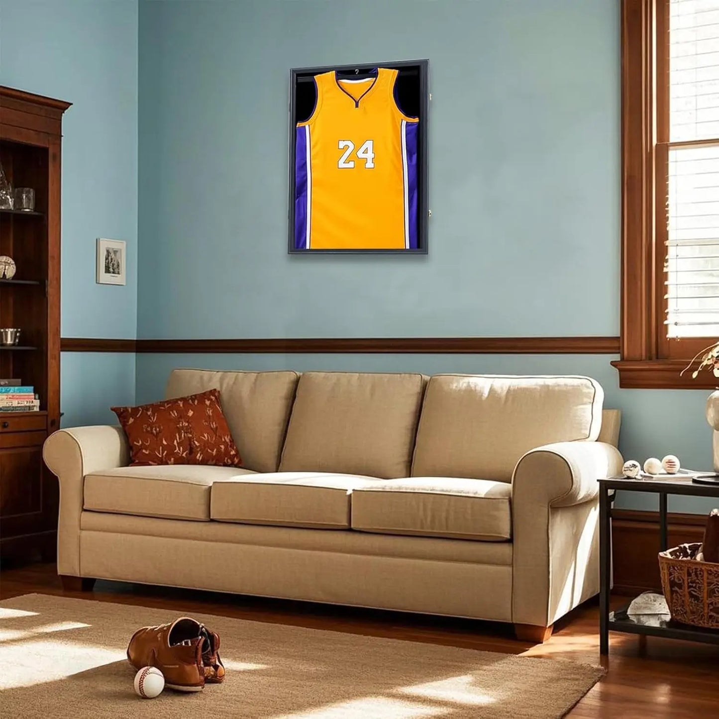 XMSJ Jersey Display Case With UV Protection Acrylic