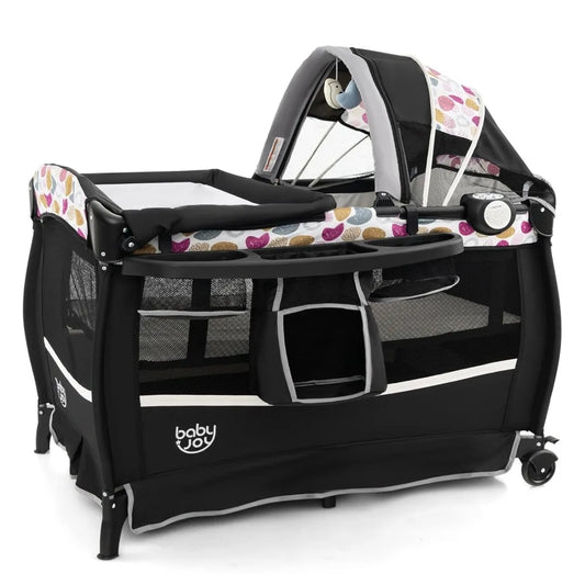 XMSJ 4 in 1 Packaged Portable Baby Playard Bassinet