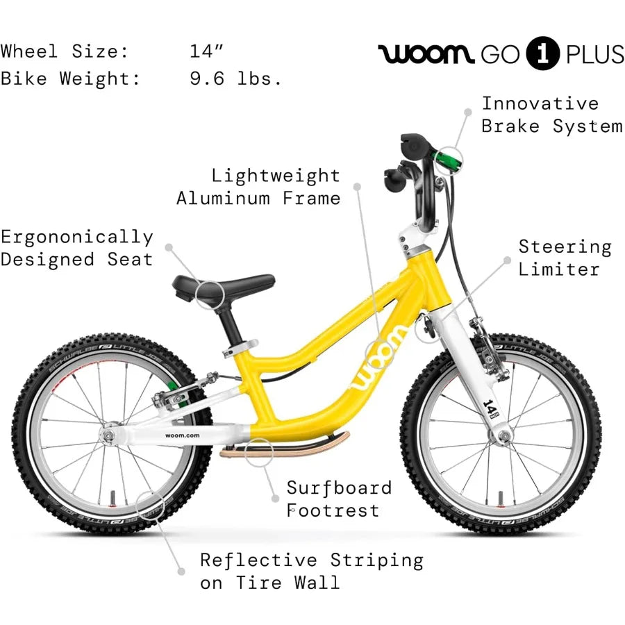 Balance Bike for Kids With Handbrake and Steering Limiter