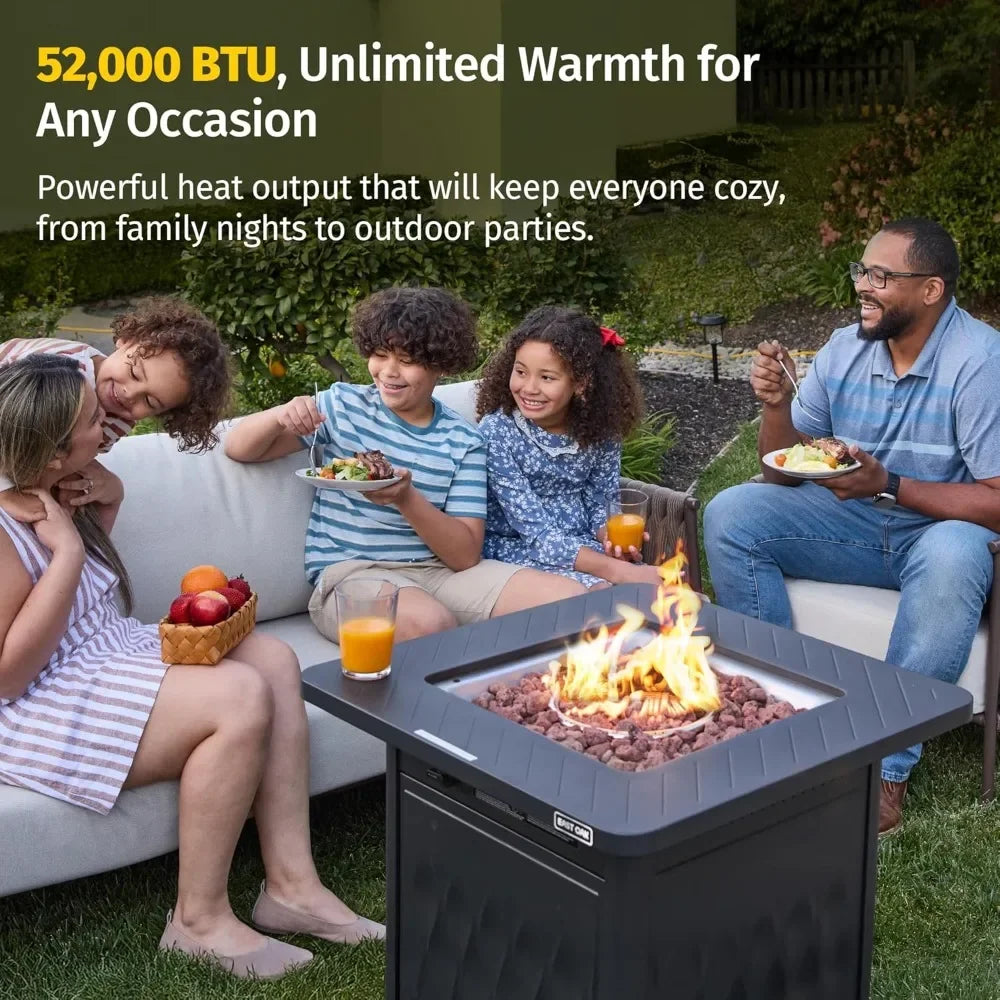 XMSJ Outdoor Propane Fire Pit Table 52,000 BTU USA