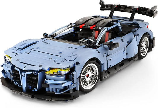 Sports Car 1to10 Scale M4 Racing Technic Building Set Display