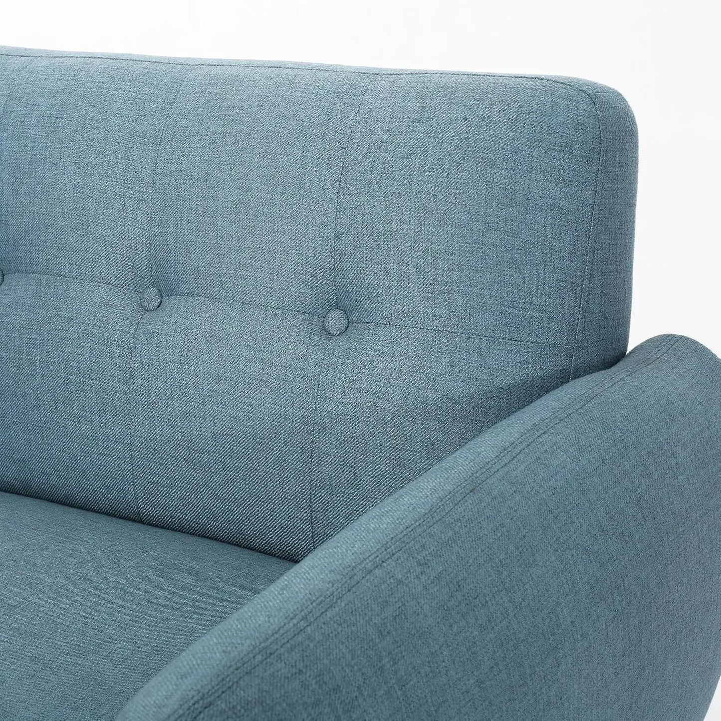 XMSJ Josephine Mid-Century Modern Petite Fabric Sofa