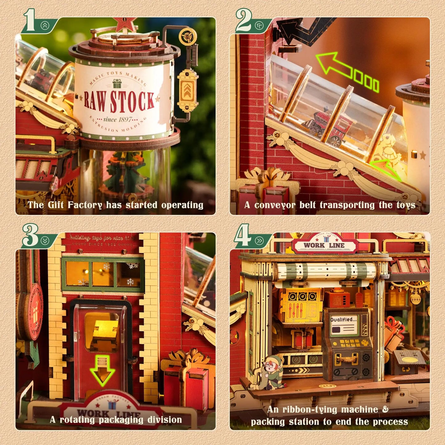 Robotime 3D Wooden Puzzle Music Box Dream Gift for Valentine