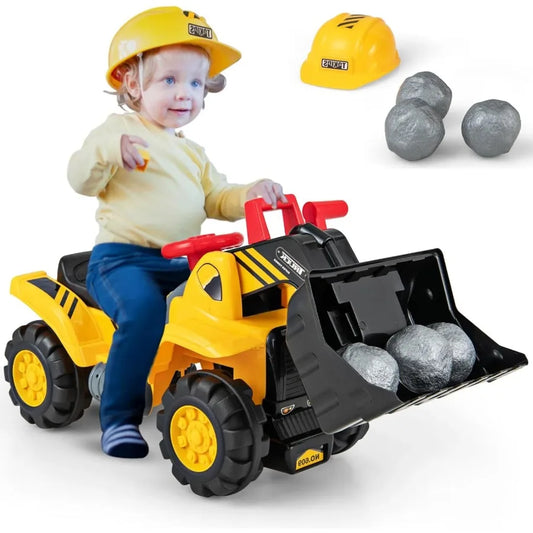 Ride On Excavator Toy For Kids Unisex Loader Bulldozer