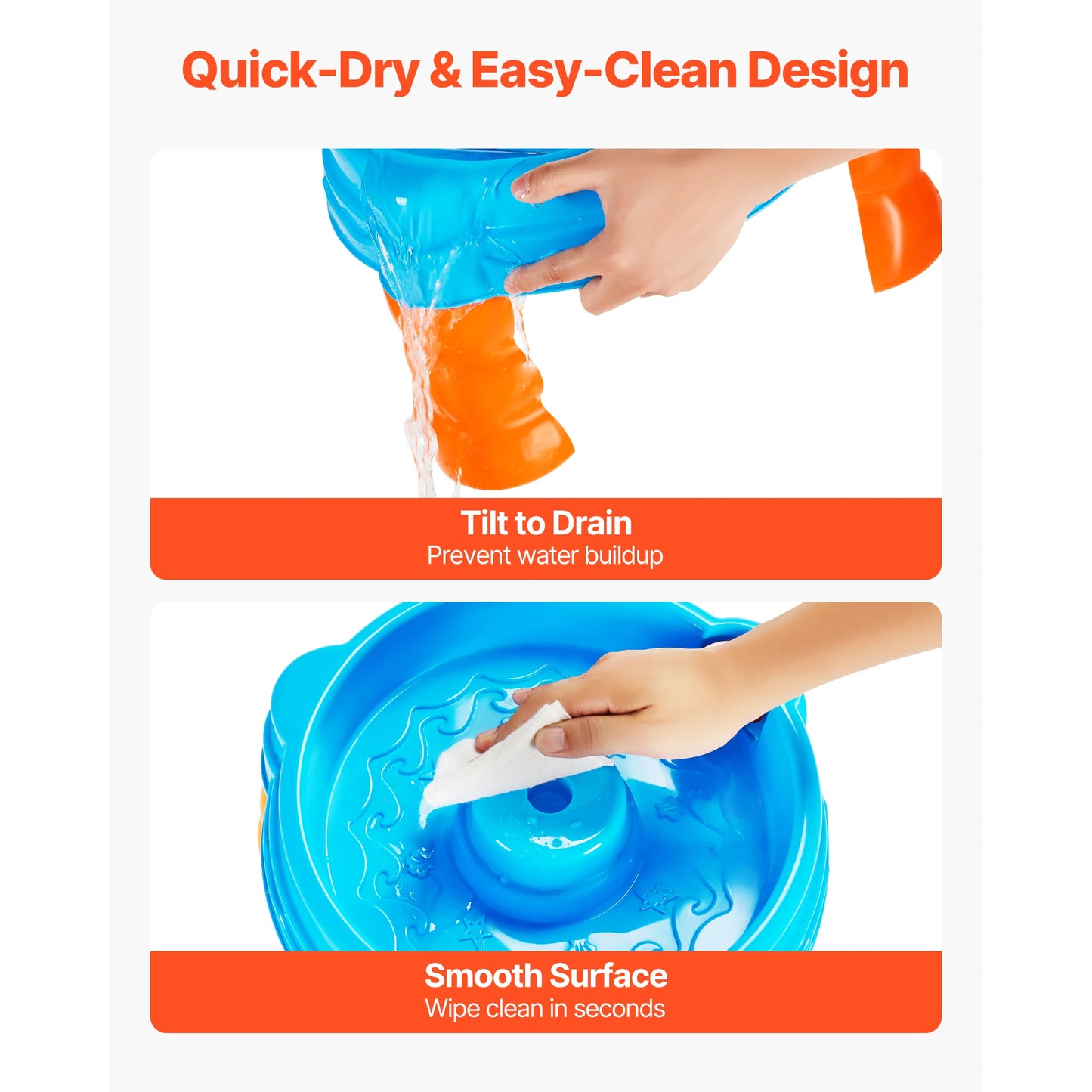 Water Table Playset For Kids With Fishing Game Accessories Outdoor