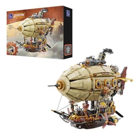 Steampunk Airship Model Kit Layer Zeppelin With Gear Driven System